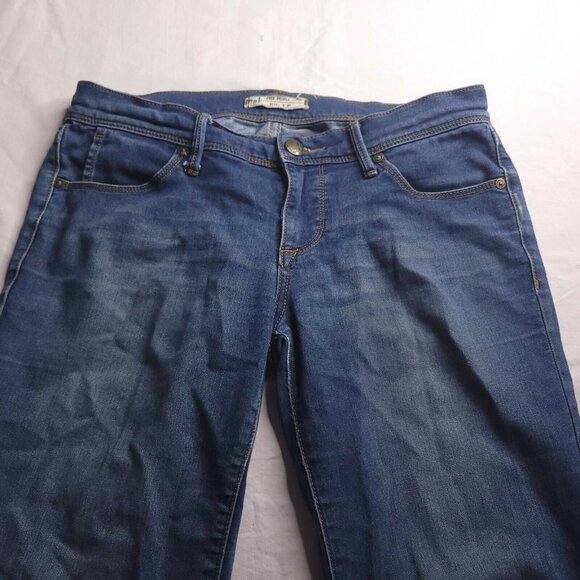 Free People Skinny Jean Size 27 Distressed Mid Rise Medium Wash Ankle Womens - Picture 5 of 8